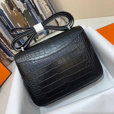 wholesale quality hermes constance 19 matte niloticus crocodile 89 noir phd